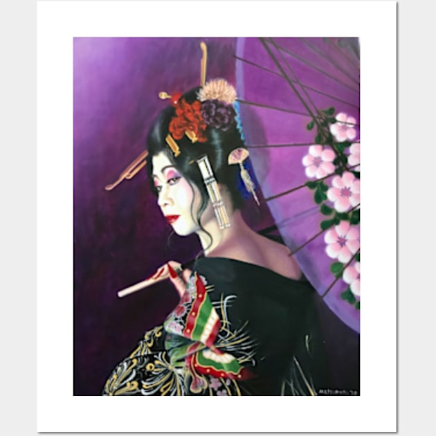 Oiran Glance Wall Art by EdiMatsumoto